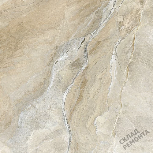 Фото Керамогранит лаппатированный Alma Ceramica Вулкано GFU6060VLC04L бежевый 600*600*9 – купить в Луганске: цена, описание, фото. Интернет-магазин 3