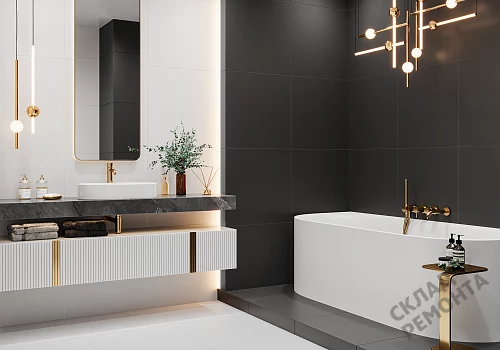 Фото Керамогранит матовый Alma Ceramica Твин GFU04WIN20R черный 600*600*9 – купить в Луганске: цена, описание, фото. Интернет-магазин 2