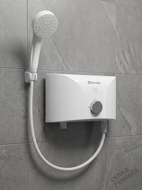 Фото Водонагреватель проточный Thermex Vetro 5500 shower – купить в Луганске: цена, описание, фото. Интернет-магазин 1