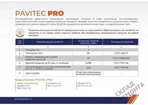 Фото Подложка рулонная Pavitec Pro 3 мм под ламинат и паркет оранжевая – купить в Луганске: цена, описание, фото. Интернет-магазин 4
