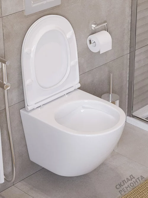 Фото Унитаз подвесной BelBagno Uno BB3105CHR/SC безободковый купить в Луганске: цена, описание, фото. Интернет-магазин 1