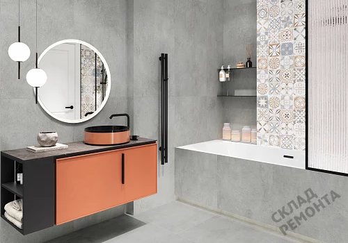 Фото Керамогранит матовый Alma Ceramica Никос GFU6060NKS07R серый 600*600*9 – купить в Луганске: цена, описание, фото. Интернет-магазин 3