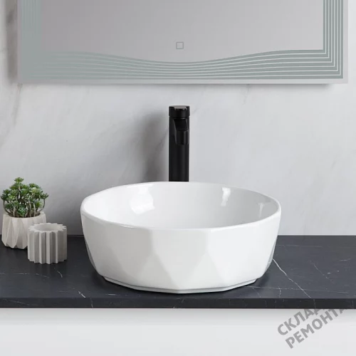 Фото Раковина накладная BelBagno BB1409 41 см купить в Луганске: цена, описание, фото. Интернет-магазин 6