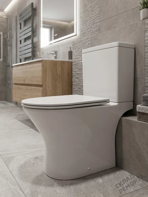 Фото Унитаз компакт напольный Calypso CS3224OK безободковый купить в Луганске: цена, описание, фото. Интернет-магазин 1
