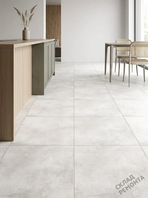 Фото Керамогранит матовый Alma Ceramica Тотем GFU6060TTM00R белый 600*600*9 – купить в Луганске: цена, описание, фото. Интернет-магазин 1