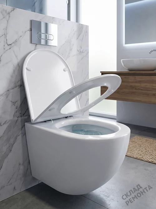 Фото Унитаз подвесной Calypso CS3215UQ-OK ультратихий смыв купить в Луганске: цена, описание, фото. Интернет-магазин 1