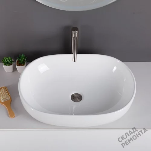 Фото Раковина накладная BelBagno BB1084 60 см купить в Луганске: цена, описание, фото. Интернет-магазин 5