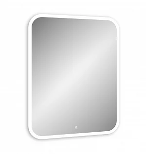 Зеркало подвесное Континент Glamour LED 60*80 (ЗЛП140) с подсветкой, белый