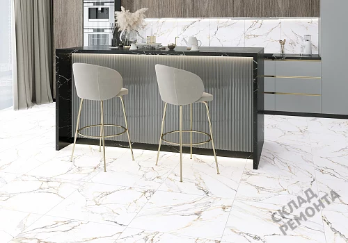 Фото Керамогранит матовый Alma Ceramica Тренди GFU04TRD04R белый 600*600*9 – купить в Луганске: цена, описание, фото. Интернет-магазин 2