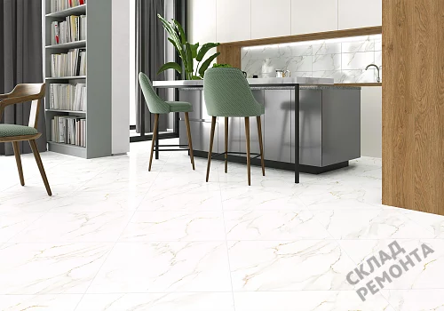 Фото Керамогранит лаппатированный Alma Ceramica Невада GFU04NVD00L белый 600*600*9 – купить в Луганске: цена, описание, фото. Интернет-магазин 2