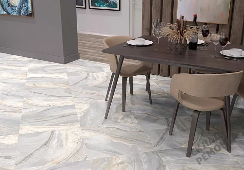 Фото Керамогранит лаппатированный Alma Ceramica Мэджик GFU04MGC64L серый 600*600*9 – купить в Луганске: цена, описание, фото. Интернет-магазин 2