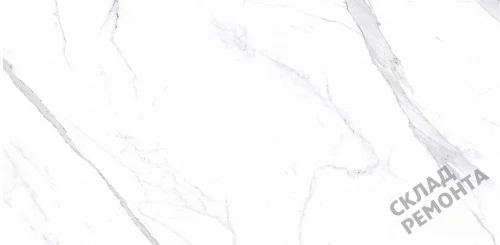 Фото Керамогранит матовый Steppe Ceramics Statuario White белый 600*1200*10 – купить в Луганске: цена, описание, фото. Интернет-магазин 1