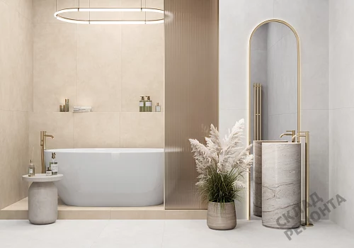 Фото Керамогранит матовый Alma Ceramica Мурал GFU60120MUR04R бежевый 1200*600*8,5 – купить в Луганске: цена, описание, фото. Интернет-магазин 4