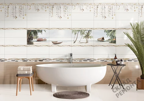 Фото Вставка Alma Ceramica Айленд DWA11ALD004 разноцветный 200*600 – купить в Луганске: цена, описание, фото. Интернет-магазин 2
