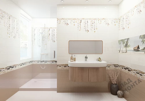 Фото Вставка Alma Ceramica Айленд DWA11ALD404 разноцветный 200*600 – купить в Луганске: цена, описание, фото. Интернет-магазин 4
